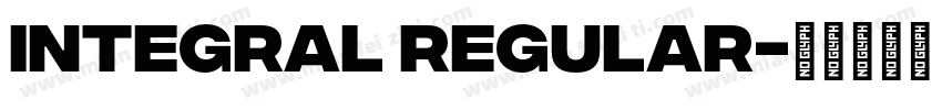 Integral Regular字体转换